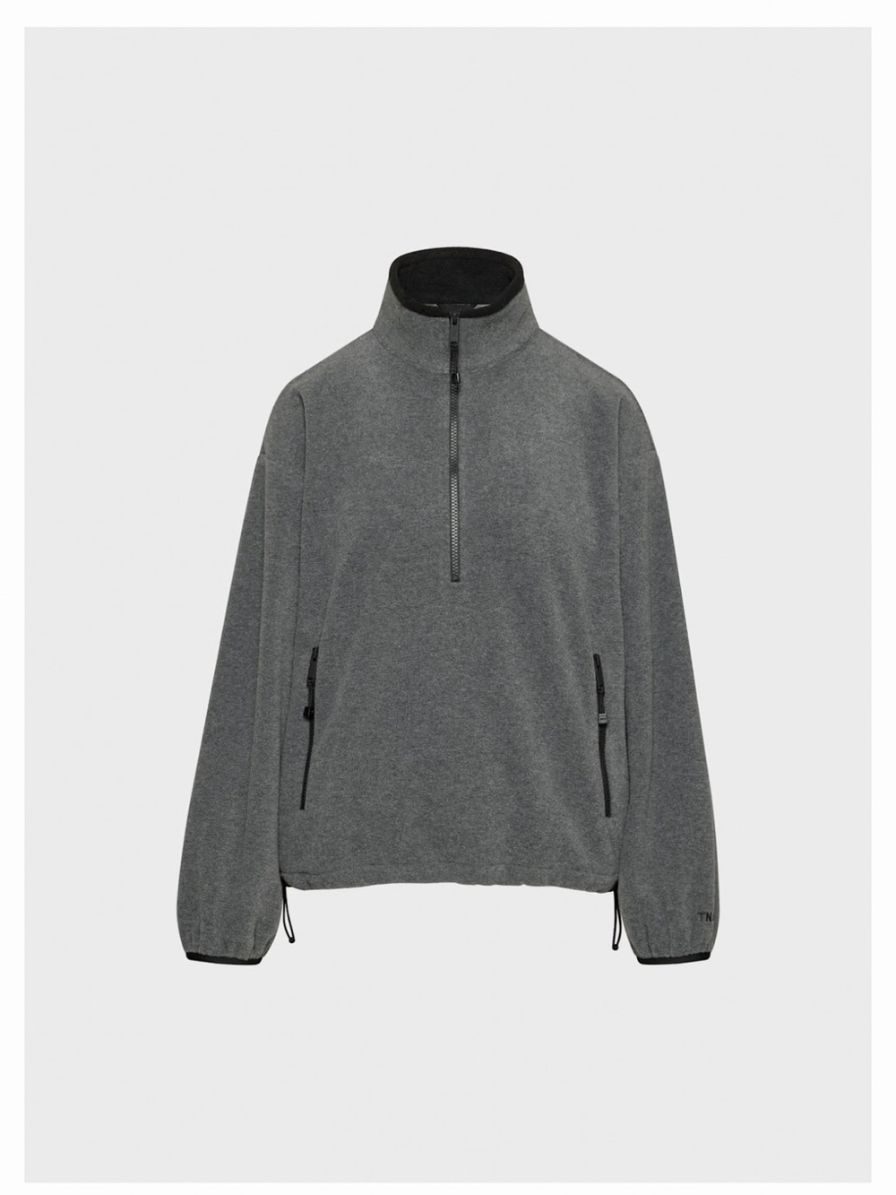 Aritzia Women's Dark Gray Quarter-Zip Fleece Pullover
